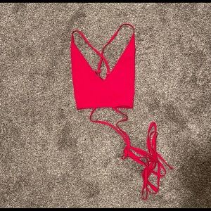 Red Criss-Cross Tank